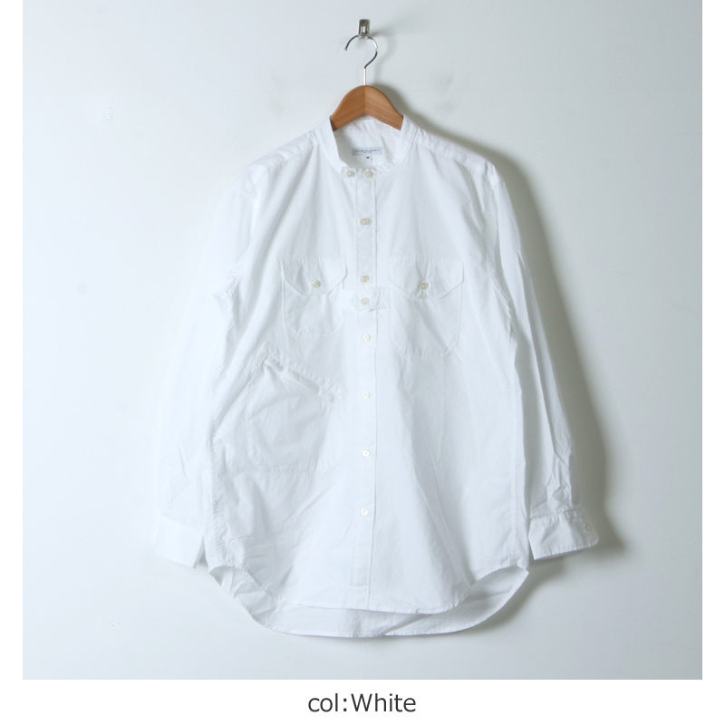 ENGINEERED GARMENTS (エンジニアードガーメンツ) Banded Collar Shirt ...