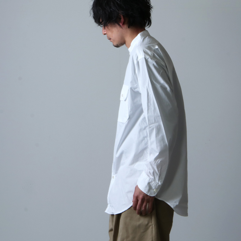 ENGINEERED GARMENTS (エンジニアードガーメンツ) Banded Collar Shirt ...