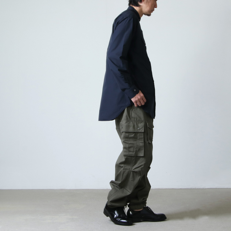 ENGINEERED GARMENTS (エンジニアードガーメンツ) Banded Collar Shirt ...