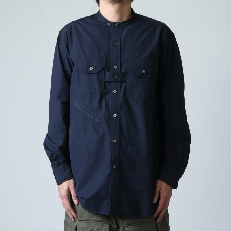 ENGINEERED GARMENTS (エンジニアードガーメンツ) Banded Collar Shirt ...