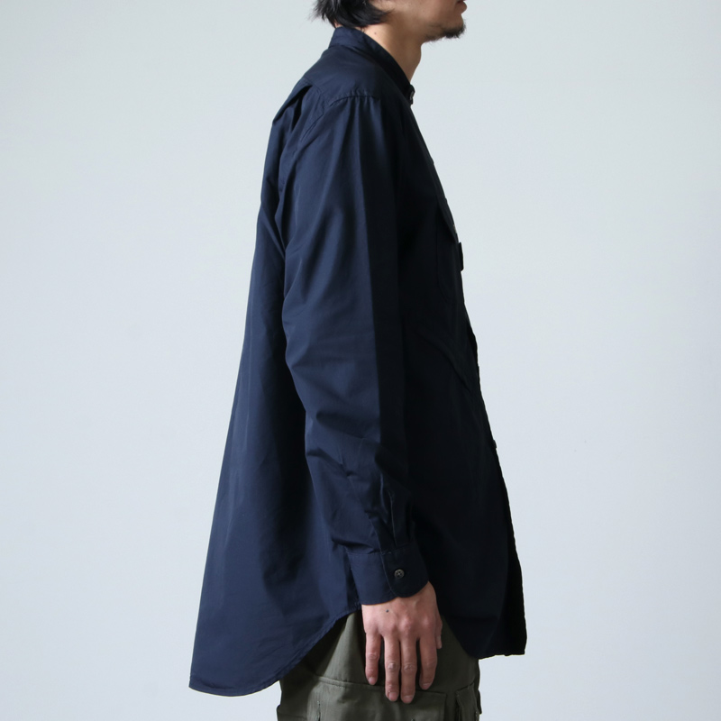 ENGINEERED GARMENTS (エンジニアードガーメンツ) Banded Collar Shirt ...