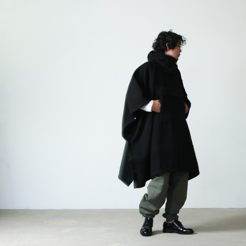 ENGINEERED GARMENTS(󥸥˥ɥ) Poncho -Polyester Fake Melton