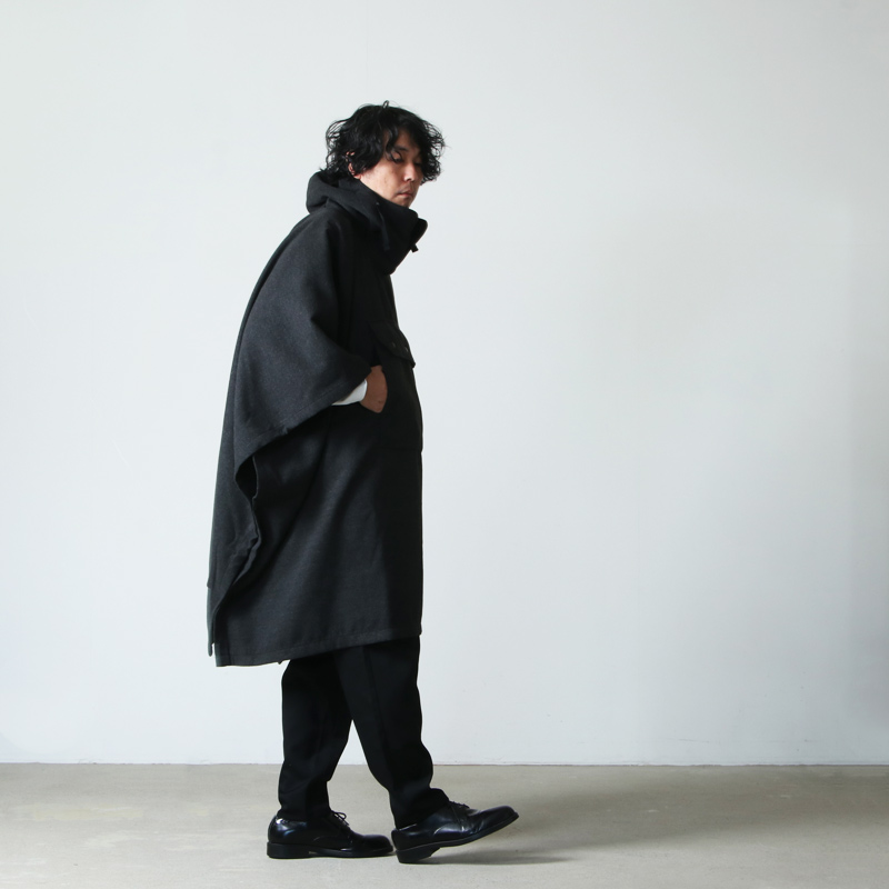 ENGINEERED GARMENTS(󥸥˥ɥ) Poncho -Polyester Fake Melton