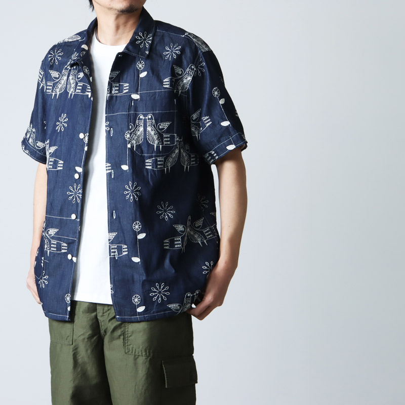 ENGINEERED GARMENTS(󥸥˥ɥ) Camp Shirt -Bird Embroidery Denim