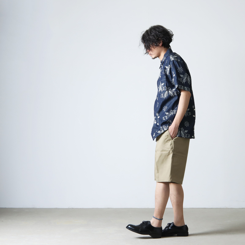 ENGINEERED GARMENTS(󥸥˥ɥ) Camp Shirt -Bird Embroidery Denim