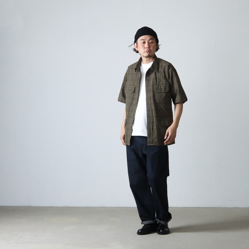 ENGINEERED GARMENTS(󥸥˥ɥ) S/S Bush Shirt -Cotton Madras Check