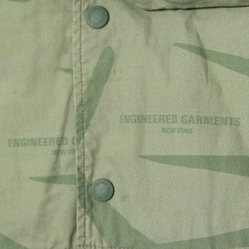 ENGINEERED GARMENTS(󥸥˥ɥ) Cover Vest -Leaf Print Cotton Poplin