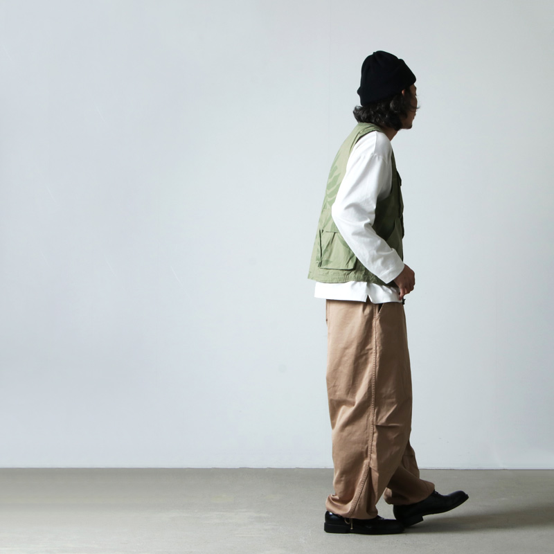 ENGINEERED GARMENTS (エンジニアードガーメンツ) Cover Vest -Leaf Print Cotton Poplin /  カバーベスト