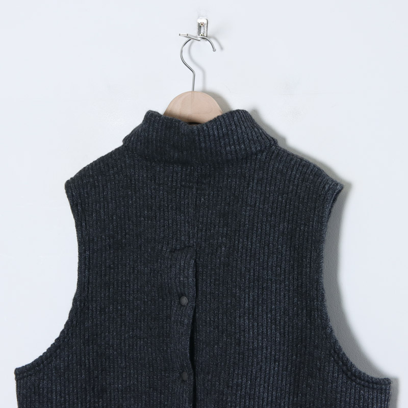 ENGINEERED GARMENTS (エンジニアードガーメンツ) High Mock Knit Vest -Wool Poly Sweater  Knit ハイモックニットベスト