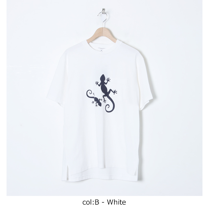 ENGINEERED GARMENTS(󥸥˥ɥ) Printed Cross Crew Neck T-shirt