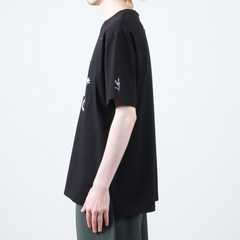 ENGINEERED GARMENTS(󥸥˥ɥ) Printed Cross Crew Neck T-shirt