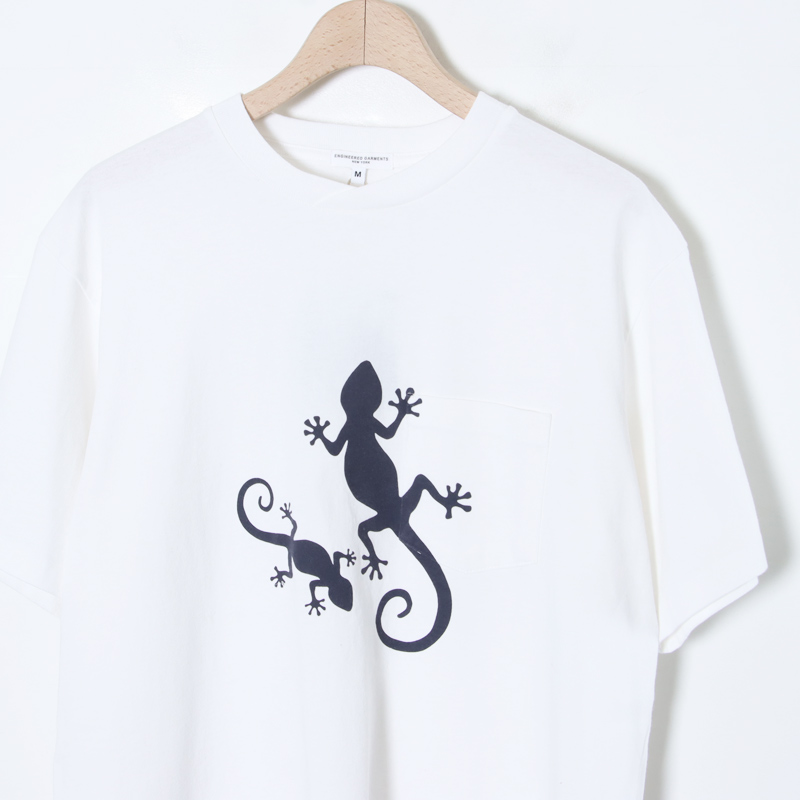 ENGINEERED GARMENTS(󥸥˥ɥ) Printed Cross Crew Neck T-shirt