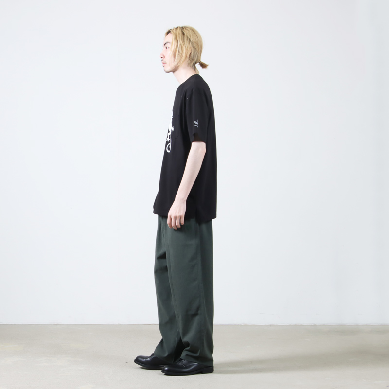 ENGINEERED GARMENTS(󥸥˥ɥ) Printed Cross Crew Neck T-shirt