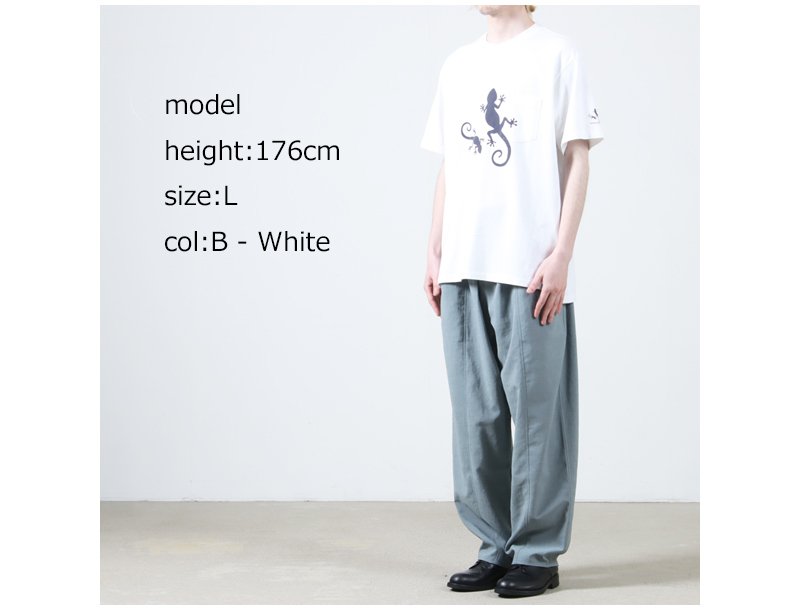 ENGINEERED GARMENTS(󥸥˥ɥ) Printed Cross Crew Neck T-shirt