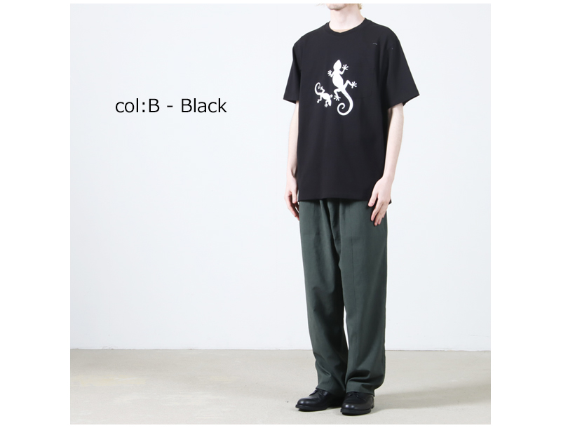 ENGINEERED GARMENTS(󥸥˥ɥ) Printed Cross Crew Neck T-shirt