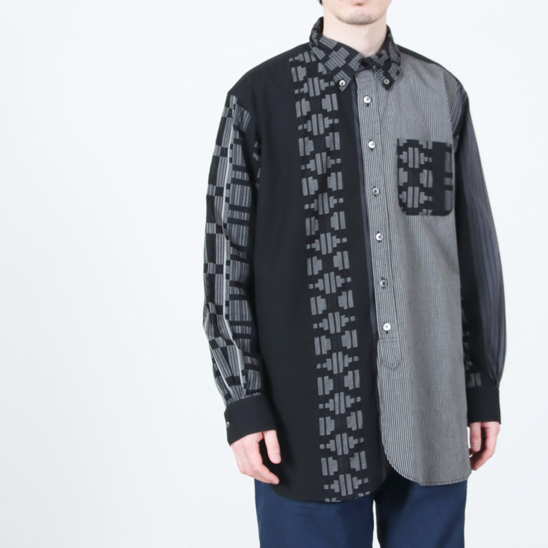 ENGINEERED GARMENTS(���󥸥˥����ɥ�������) 19 Century BD Shirt - Multi Pattern Stripe Jacquard