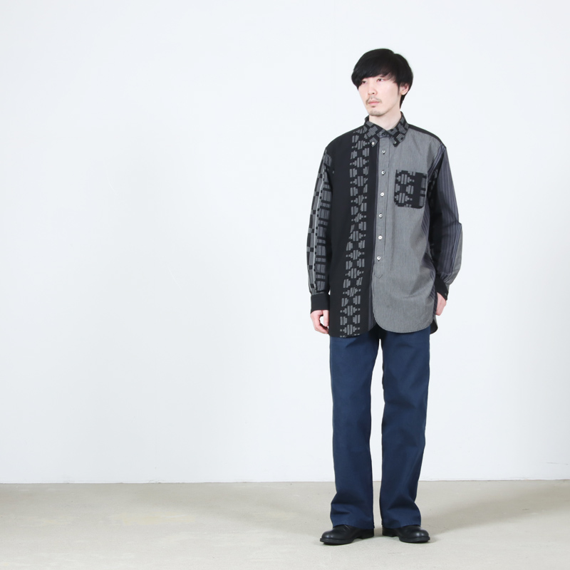ENGINEERED GARMENTS(���󥸥˥����ɥ�������) 19 Century BD Shirt - Multi Pattern Stripe Jacquard