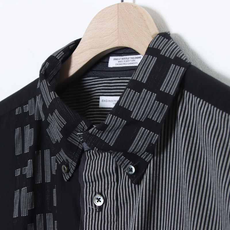 ENGINEERED GARMENTS(���󥸥˥����ɥ�������) 19 Century BD Shirt - Multi Pattern Stripe Jacquard