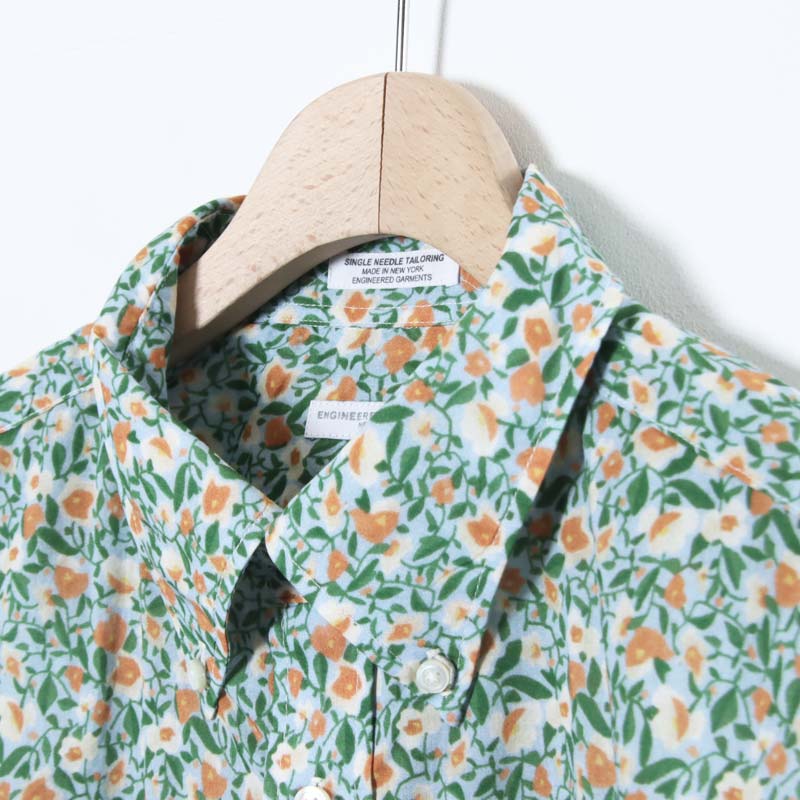 ENGINEERED GARMENTS(���󥸥˥����ɥ�������) 19 Century BD Shirt - Small Floral Cotton Lawn