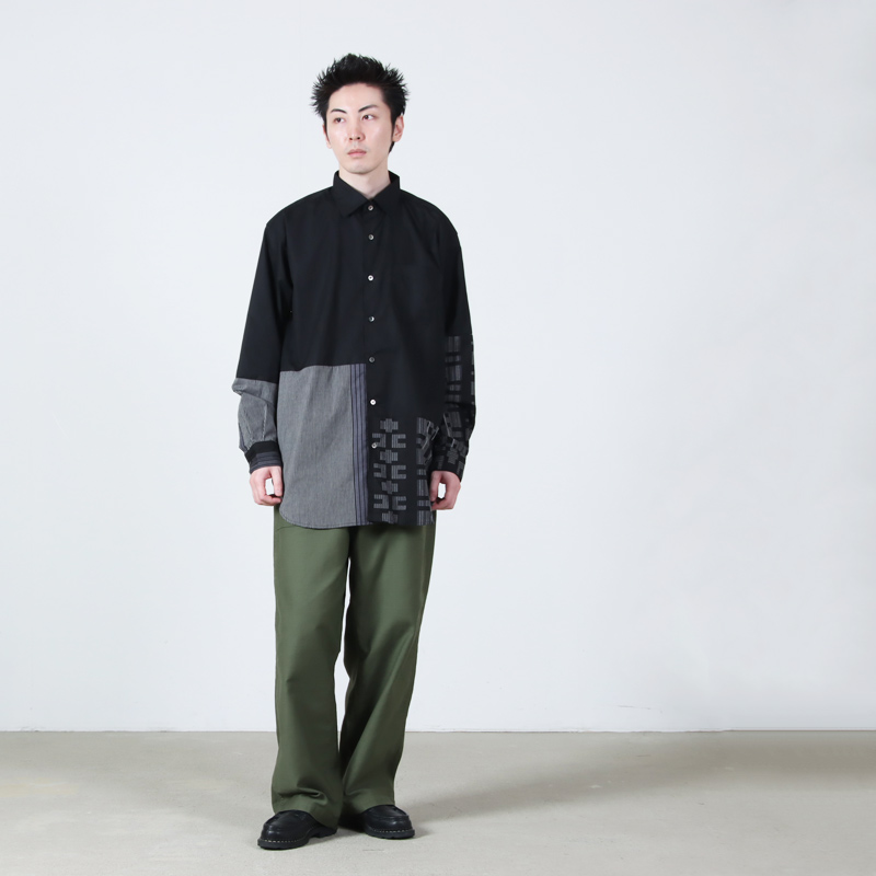 ENGINEERED GARMENTS(���󥸥˥����ɥ�������) Combo Spread Collar Shirt