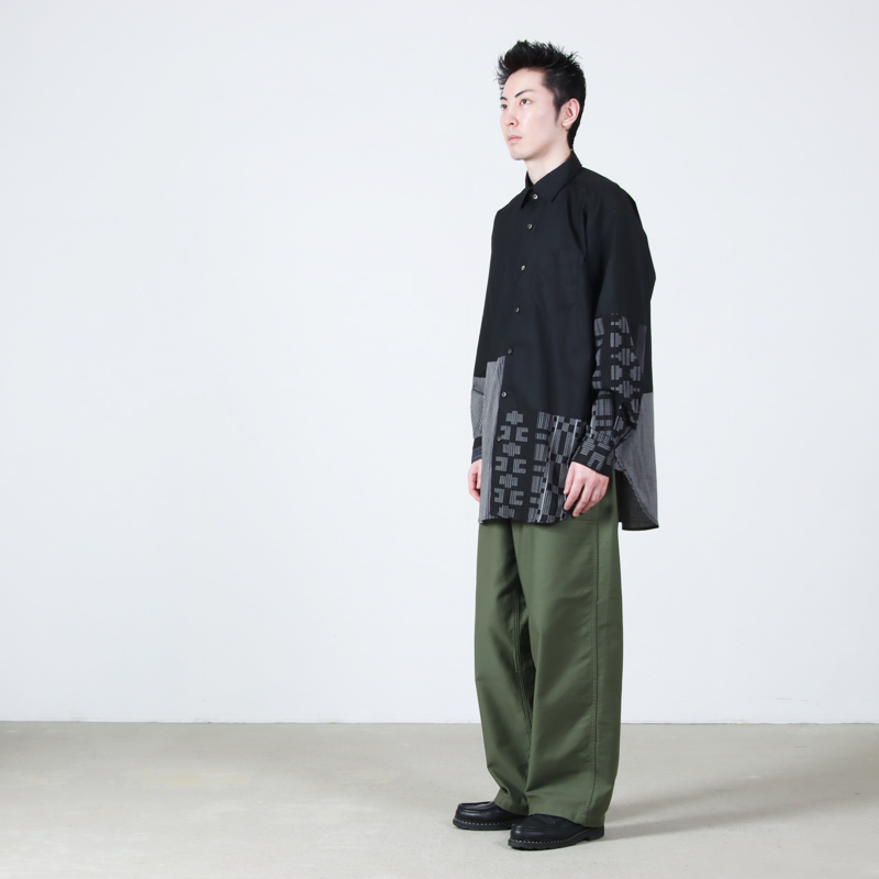 ENGINEERED GARMENTS(���󥸥˥����ɥ�������) Combo Spread Collar Shirt