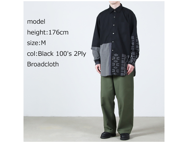 ENGINEERED GARMENTS(���󥸥˥����ɥ�������) Combo Spread Collar Shirt