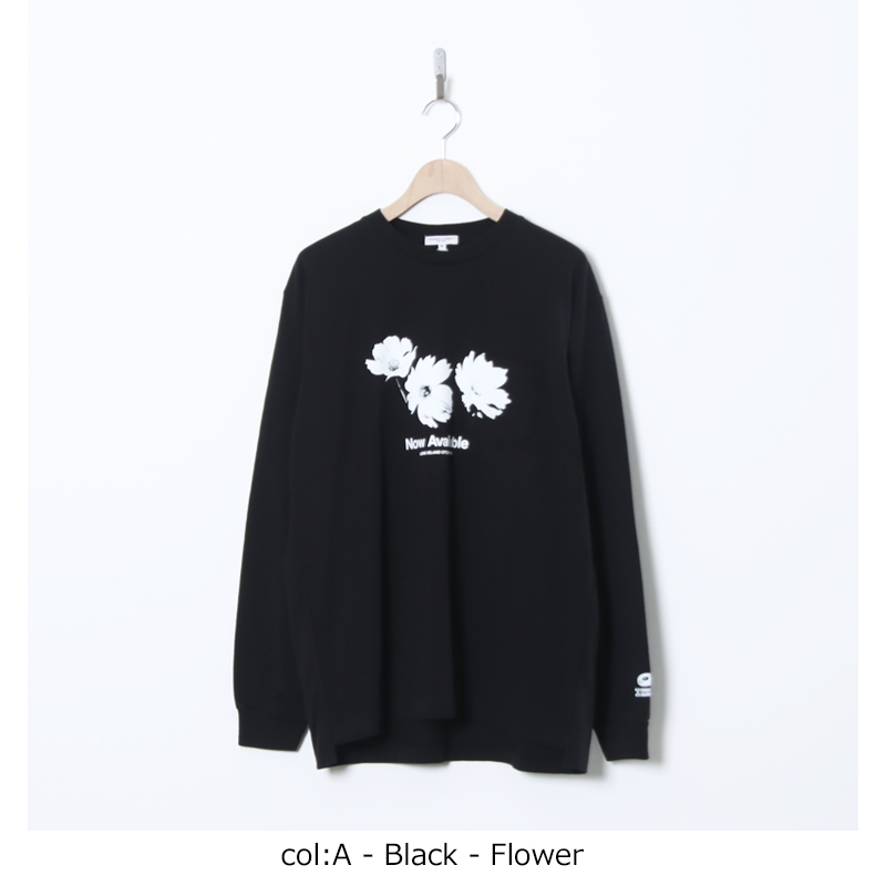 ENGINEERED GARMENTS(���󥸥˥����ɥ�������) Printed Cross Crew Neck L/S T-shirt