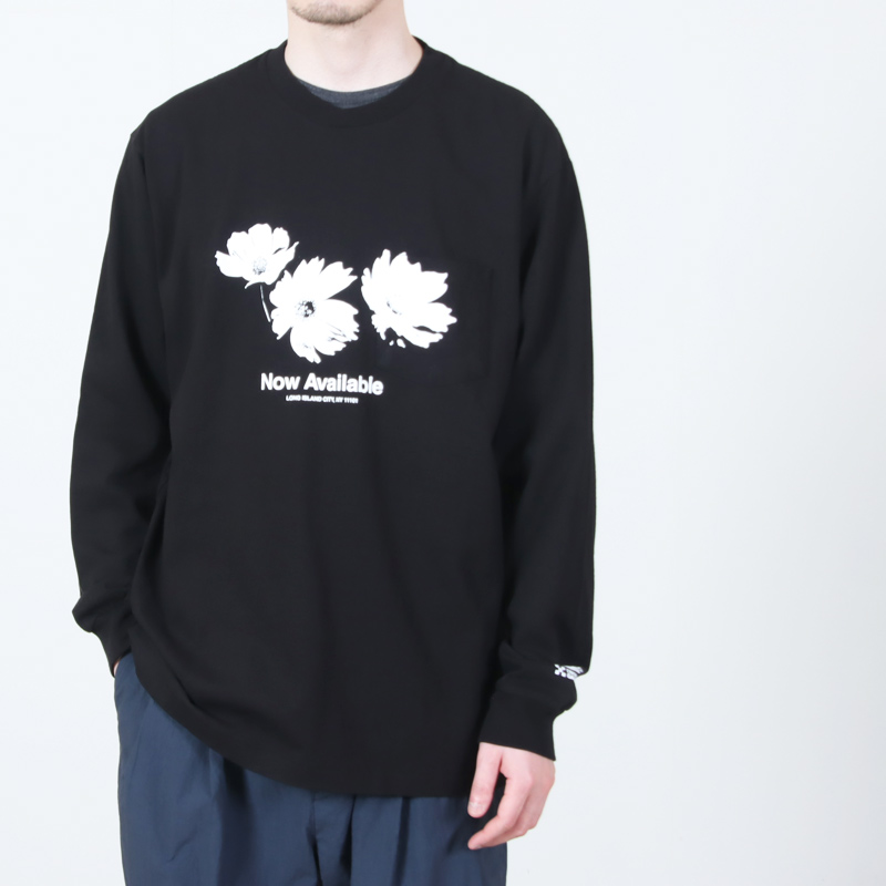 ENGINEERED GARMENTS(���󥸥˥����ɥ�������) Printed Cross Crew Neck L/S T-shirt