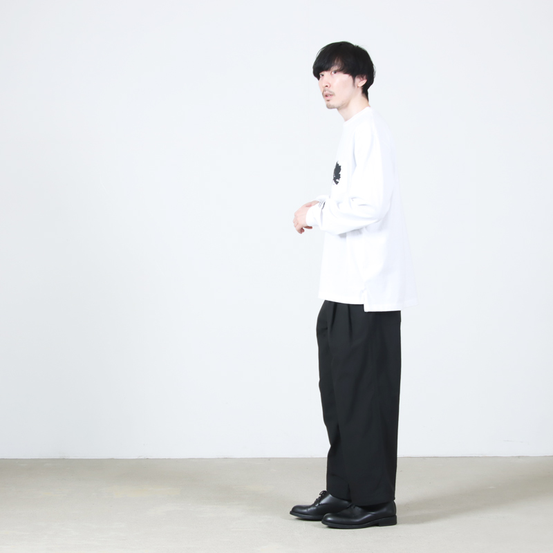 ENGINEERED GARMENTS(���󥸥˥����ɥ�������) Printed Cross Crew Neck L/S T-shirt