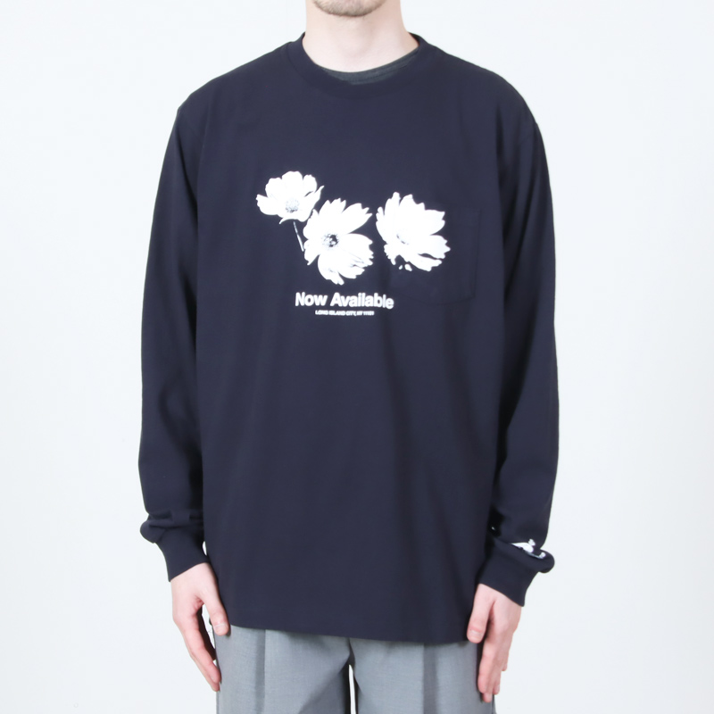 ENGINEERED GARMENTS(���󥸥˥����ɥ�������) Printed Cross Crew Neck L/S T-shirt