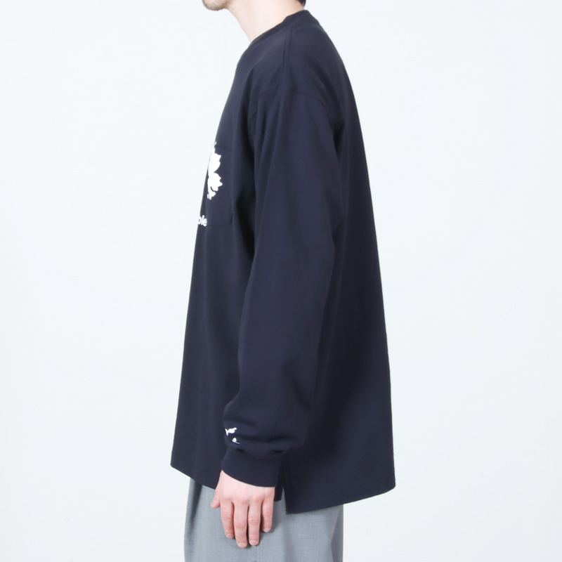 ENGINEERED GARMENTS(���󥸥˥����ɥ�������) Printed Cross Crew Neck L/S T-shirt