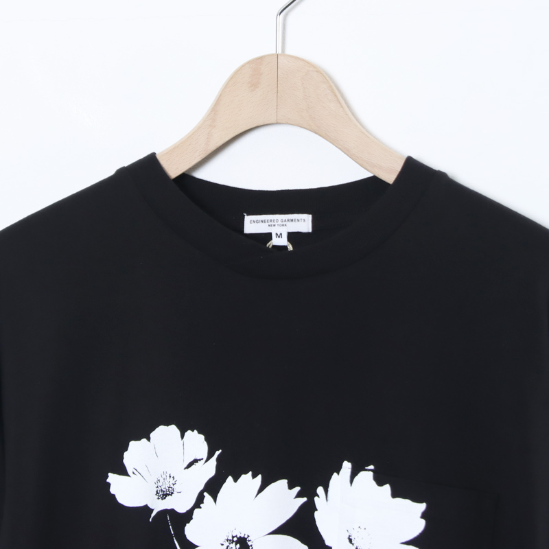 ENGINEERED GARMENTS(���󥸥˥����ɥ�������) Printed Cross Crew Neck L/S T-shirt