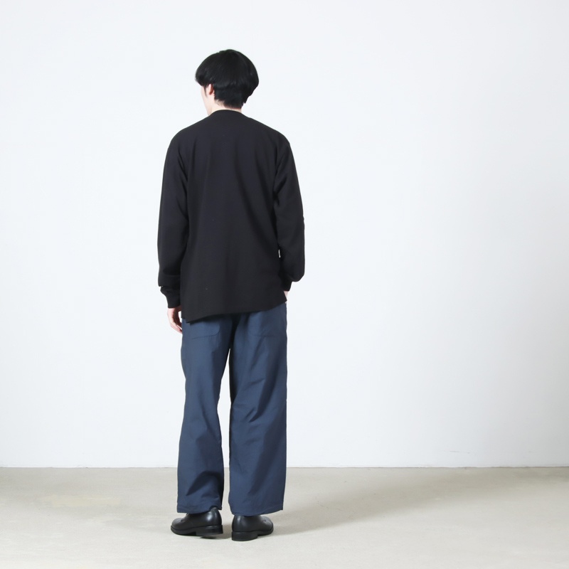 ENGINEERED GARMENTS(���󥸥˥����ɥ�������) Printed Cross Crew Neck L/S T-shirt