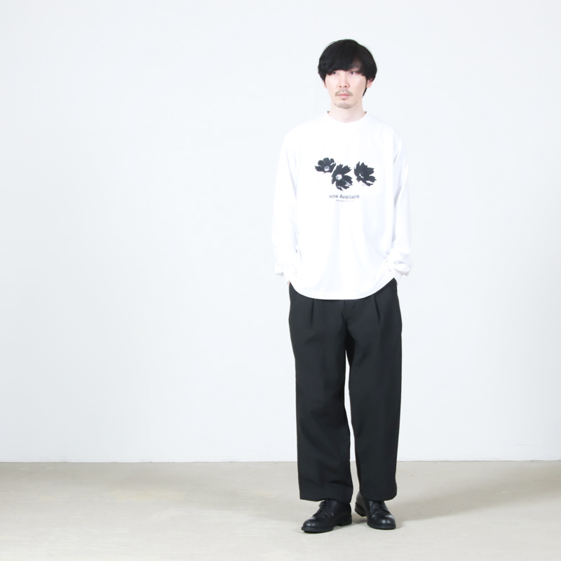 ENGINEERED GARMENTS(���󥸥˥����ɥ�������) Printed Cross Crew Neck L/S T-shirt