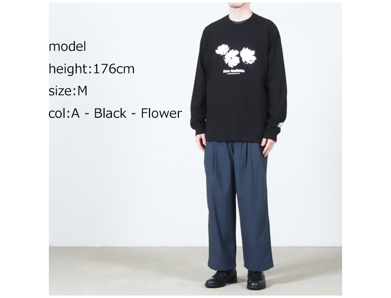 ENGINEERED GARMENTS(���󥸥˥����ɥ�������) Printed Cross Crew Neck L/S T-shirt