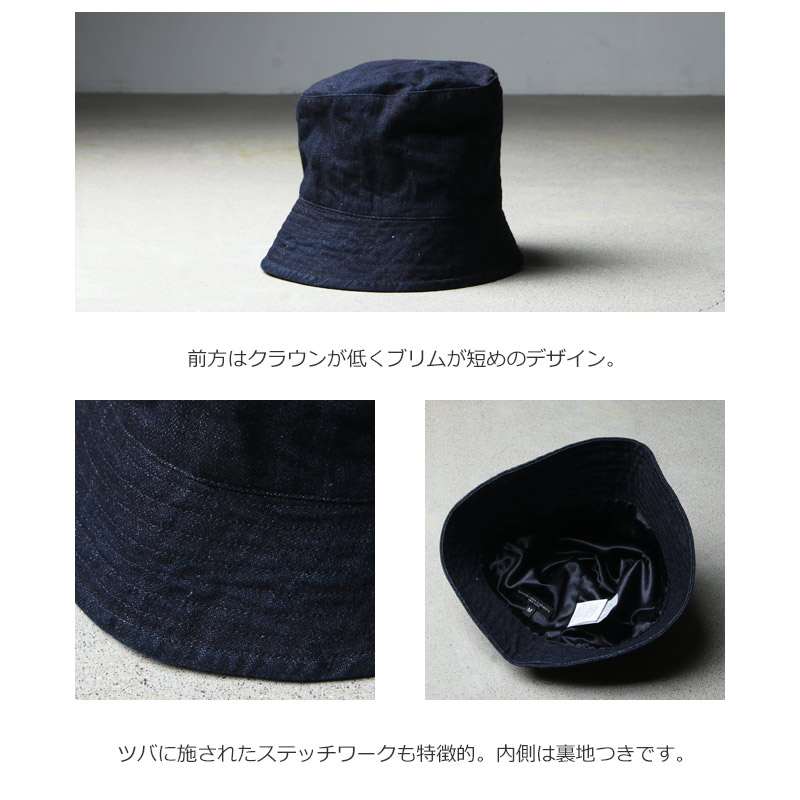 ENGINEERED GARMENTS(󥸥˥ɥ) Bucket Hat -Indigo 10oz Broken Denim