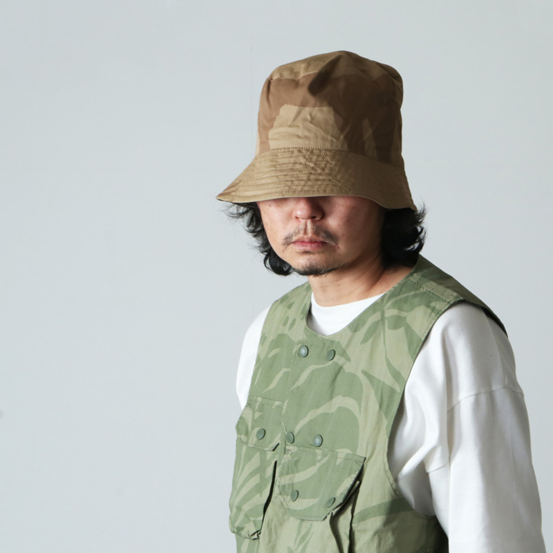 ENGINEERED GARMENTS(󥸥˥ɥ) Bucket Hat -Animal Print Cotton Flat Twill