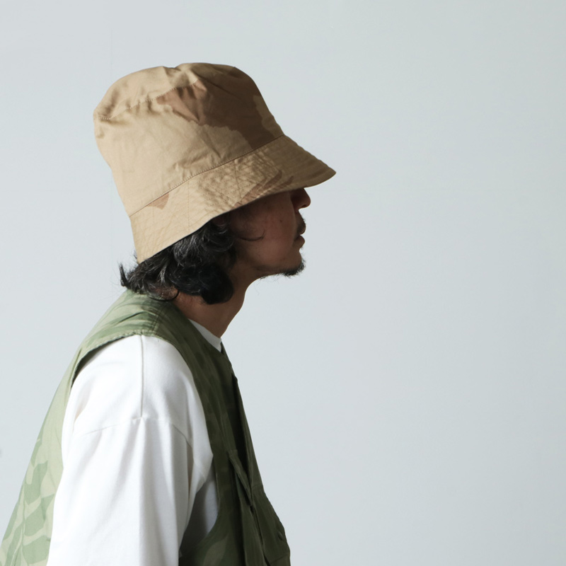 ENGINEERED GARMENTS(󥸥˥ɥ) Bucket Hat -Animal Print Cotton Flat Twill