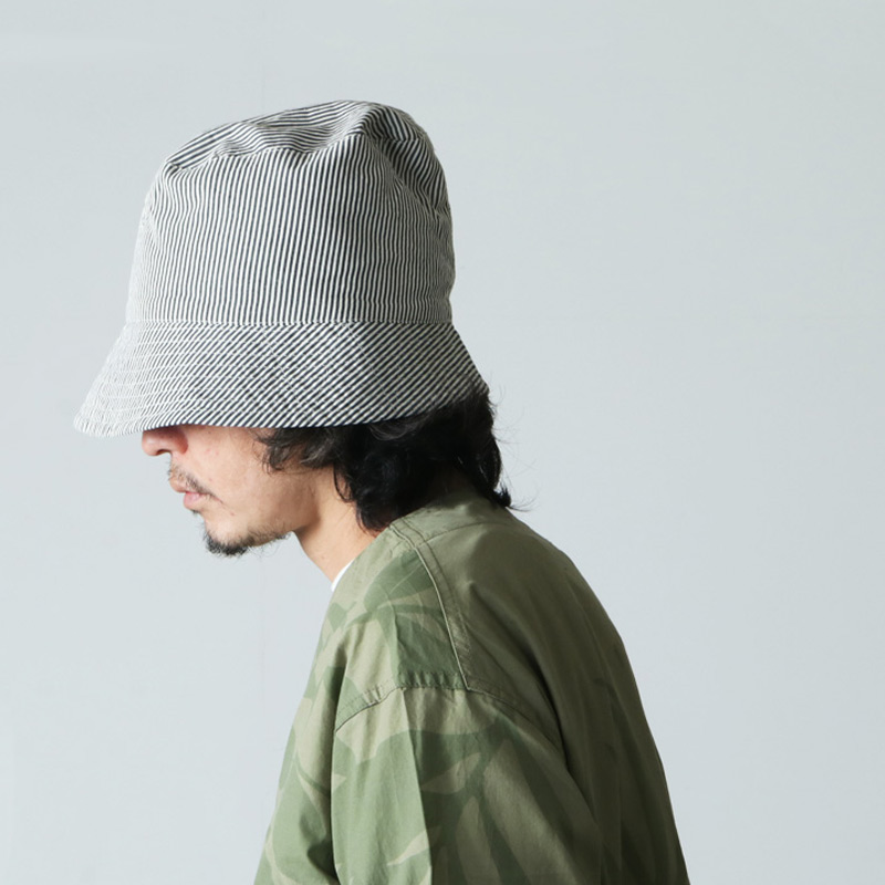 ENGINEERED GARMENTS(󥸥˥ɥ) Bucket Hat -Seersucker Stripe