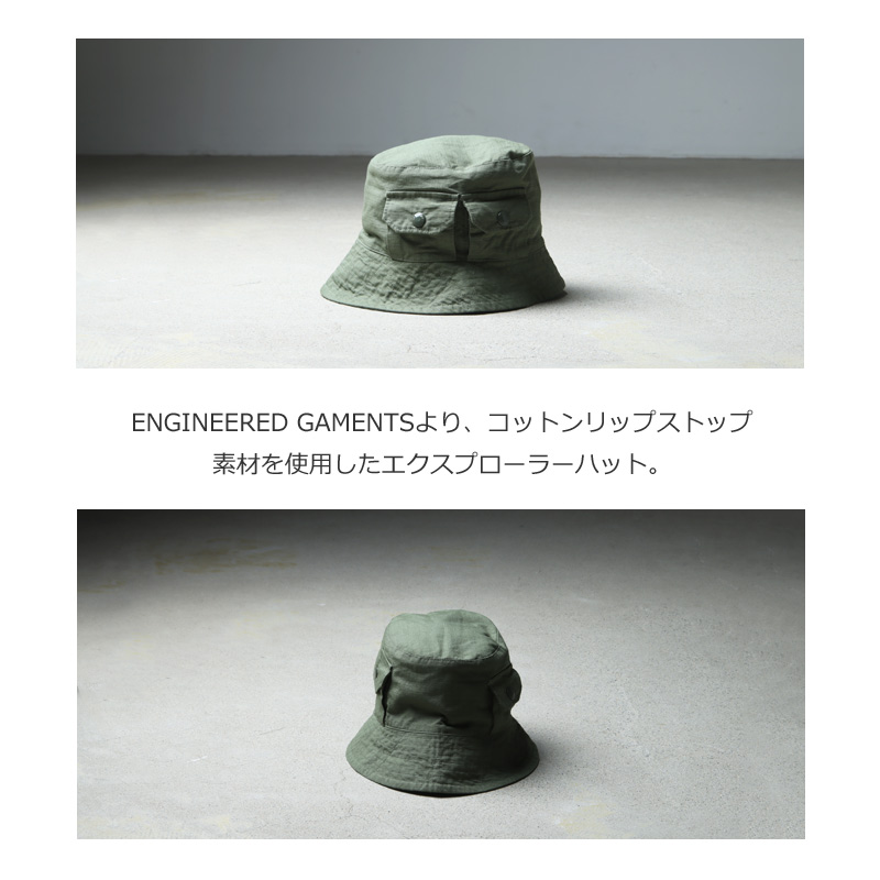 ENGINEERED GARMENTS(󥸥˥ɥ) Explorer Hat -Cotton Ripstop