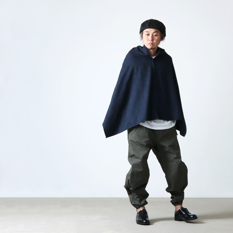 ENGINEERED GARMENTS (エンジニアードガーメンツ) Button Shawl - Melange Cotton Flannel /  ボタンショール