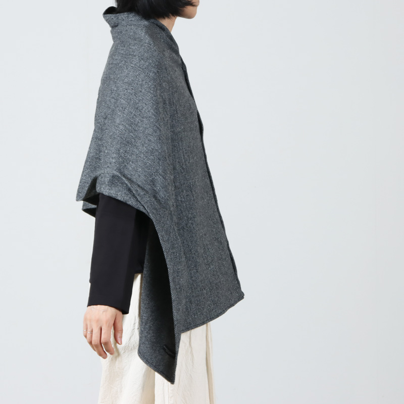 ENGINEERED GARMENTS(󥸥˥ɥ) Button Shawl -Poly Wool Herringbone