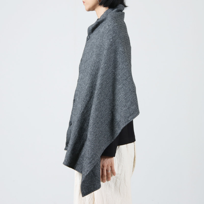 ENGINEERED GARMENTS(󥸥˥ɥ) Button Shawl -Poly Wool Herringbone