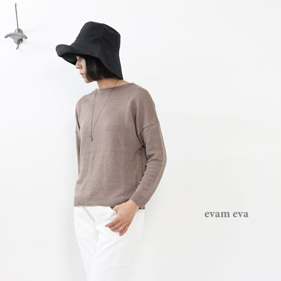 evameva (エヴァムエヴァ) Cotton linen hat