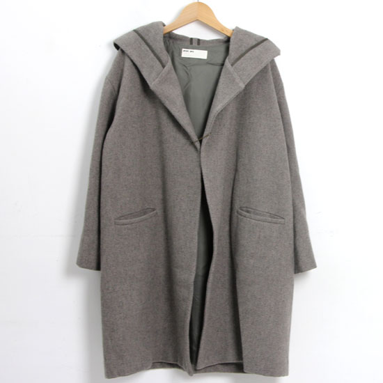evameva(२) Lambs wool hooded coat