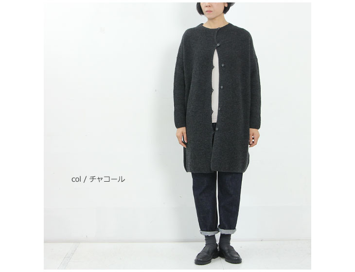 evameva(२) Wool cashmere aze coat