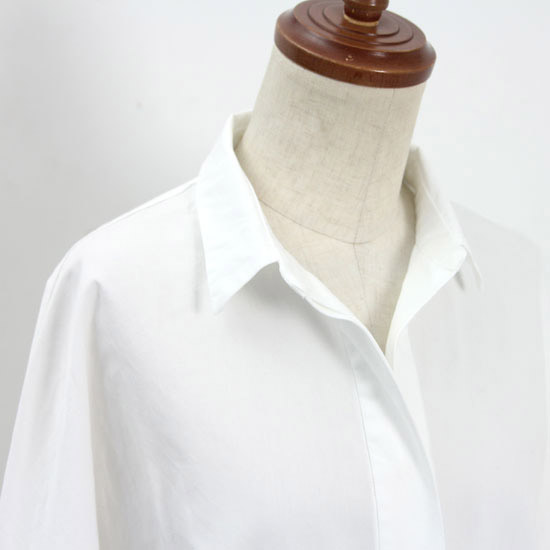 evameva(२) Cotton twill dolman shirt