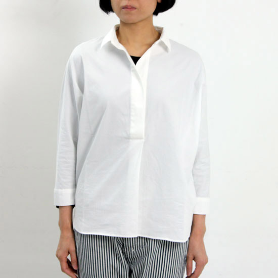 evameva(२) Cotton twill dolman shirt