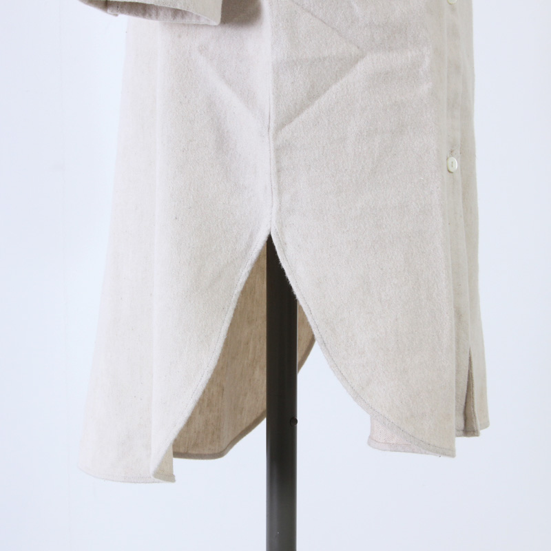 evameva(२) raising cotton linen shirt tunic