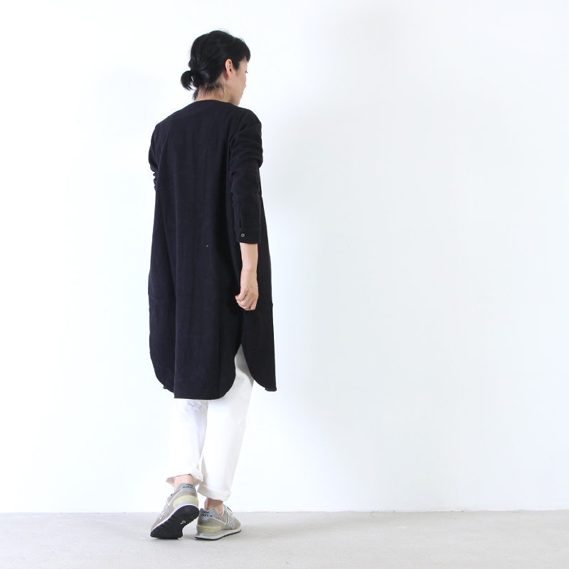 evameva(२) raising cotton linen shirt tunic